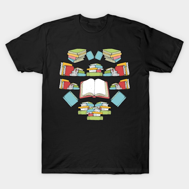 Bookworm Reading Books T-Shirt by shirtsyoulike